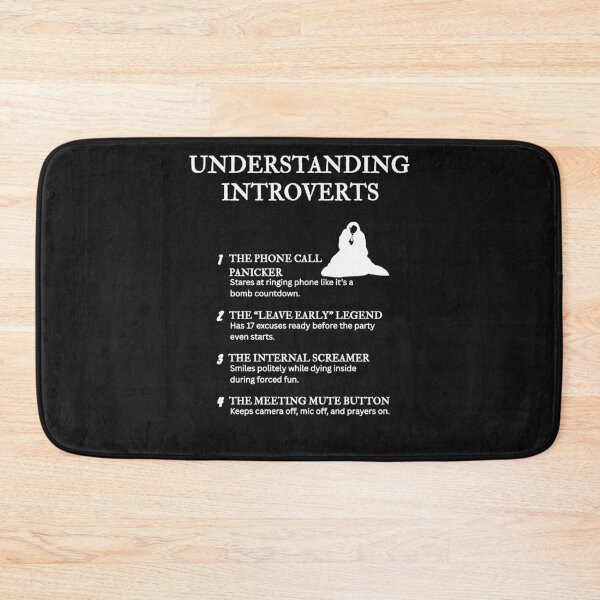 Item preview, UNDERSTANDING INTROVERTS – Funny Relatable Definitions designed and sold by PsyFlow35.