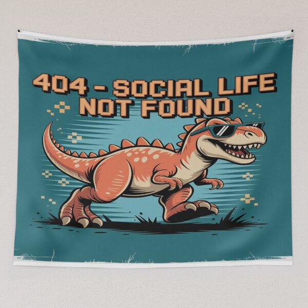 Item preview, 404 – Social Life Not Found  designed and sold by Flareo-7.
