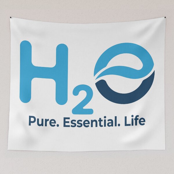 Item preview, H2O Water Molecule T-Shirt – Pure Essential Life | Science Chemistry Nature Tee designed and sold by NicolasMar.