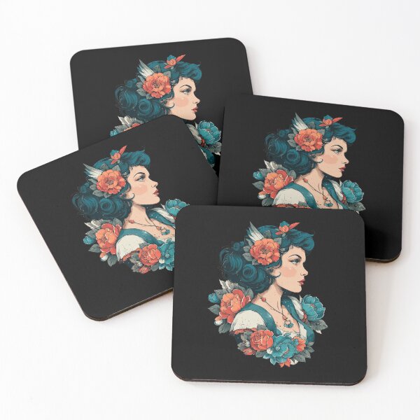 Item preview, Gypsy Lady Head Tattoo designed and sold by dharanna.