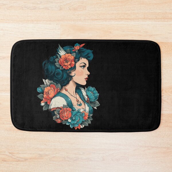 Item preview, Gypsy Lady Head Tattoo designed and sold by dharanna.