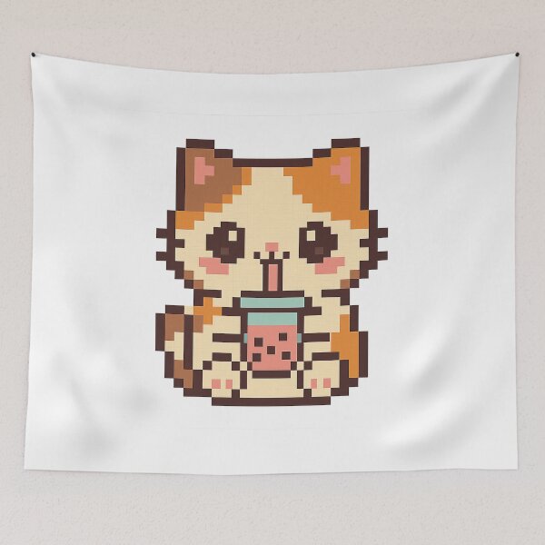 Item preview, Pixel Cat - Gift for Retro Gaming 8-Bit Player Halloween Black Cat Art8-Bit  designed and sold by Jarminis.