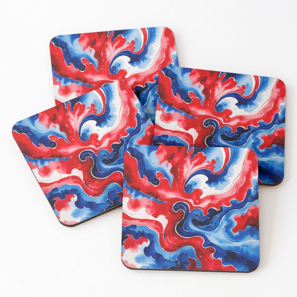 Item preview, Patriotic Red Blue Swirl Tie Dye 13 designed and sold by Tom-Johnson.