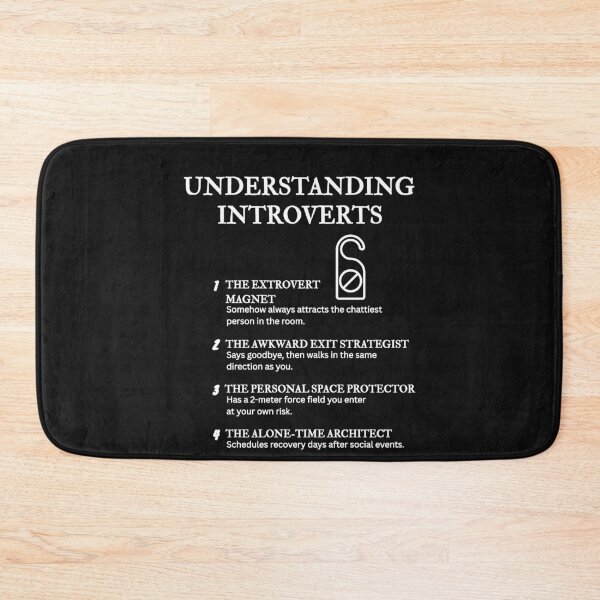 Item preview, UNDERSTANDING INTROVERTS – Funny Relatable Definitions designed and sold by PsyFlow35.