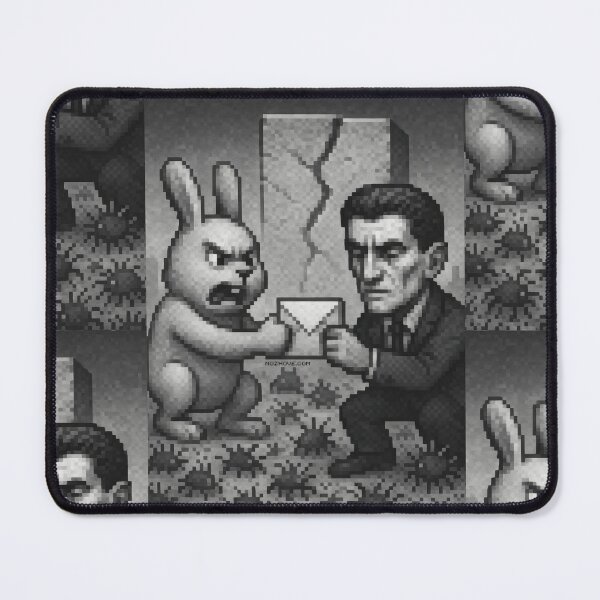 Item preview, Message Brokers Battle – Pixel Art in Grayscale designed and sold by nozhove.