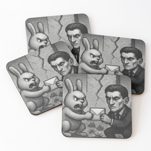 Item preview, Message Brokers Battle – Pixel Art in Grayscale designed and sold by nozhove.