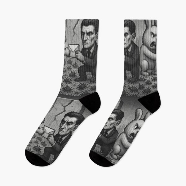 Item preview, Message Brokers Battle – Pixel Art in Grayscale designed and sold by nozhove.