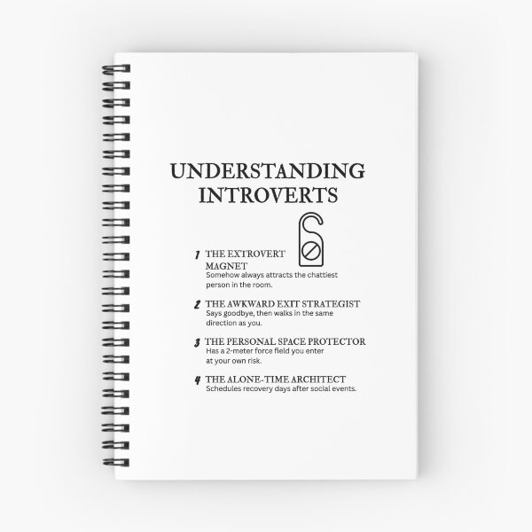 Item preview, UNDERSTANDING INTROVERTS – Funny Relatable Definitions designed and sold by PsyFlow35.