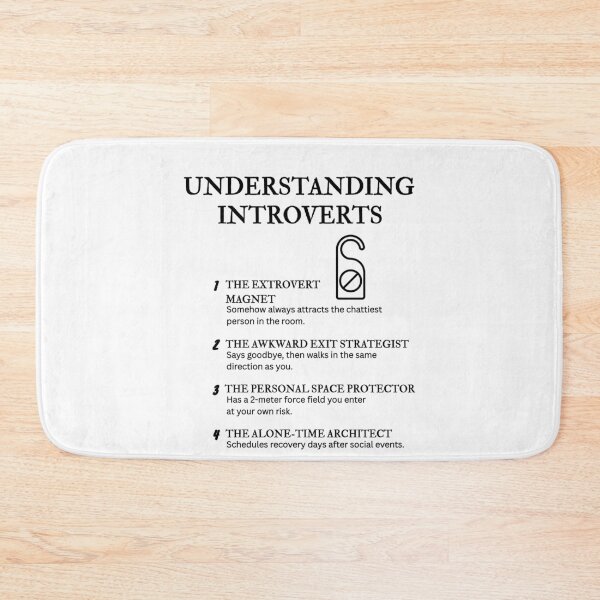 Item preview, UNDERSTANDING INTROVERTS – Funny Relatable Definitions designed and sold by PsyFlow35.
