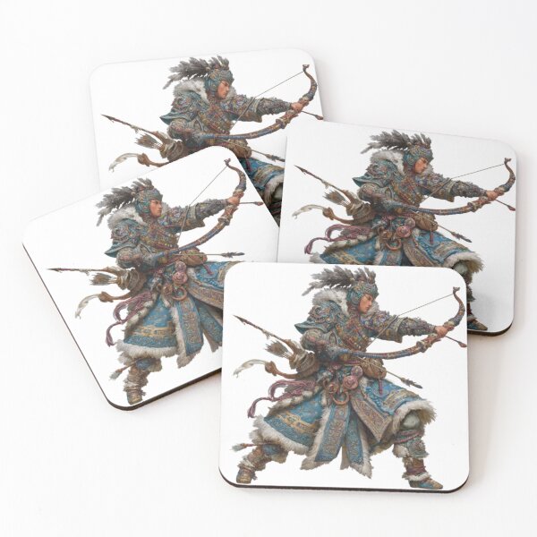 Item preview, Epic Nomad Archer Warrior in Ornate Armor designed and sold by AlexLineArt.