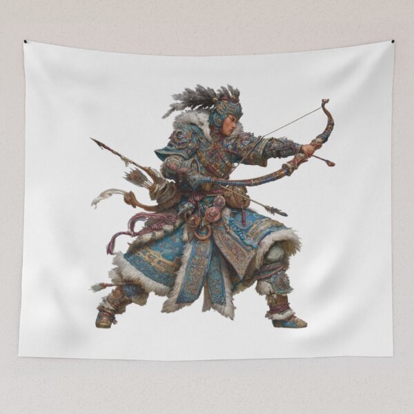 Item preview, Epic Nomad Archer Warrior in Ornate Armor designed and sold by AlexLineArt.