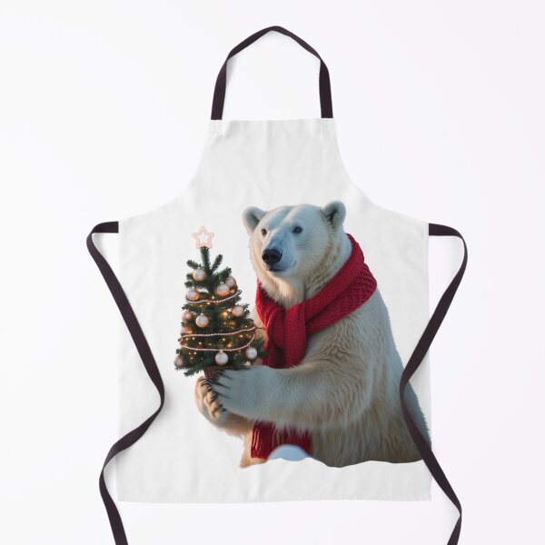 Artikelvorschau, Eisbär mit Weihnachtsbaum – Festliche Weihnachtsstimmung entworfen und verkauft von ArtByYunus.