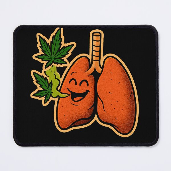 Item preview, Happy Lungs – Old School Tattoo Cannabis Art designed and sold by Wake and Bake.