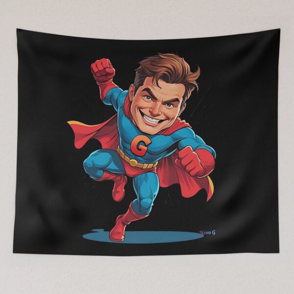Item preview, Funny action heroe mockup 1 designed and sold by Neon G.