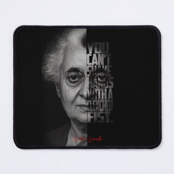 Item preview, Indira Gandhi Portrait – Black and White Art designed and sold by Enea Kelo.