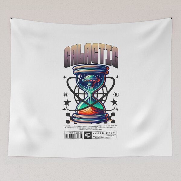 Item preview, Galactic Hourglass – Cosmic Space Sci-Fi Artwork designed and sold by HasHs.