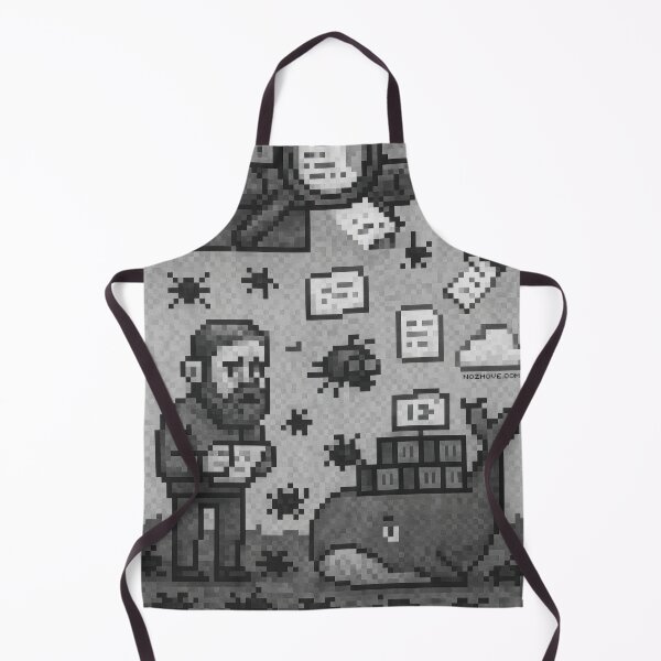 Item preview, CI/CD Pipeline – Pixel Art in Grayscale designed and sold by nozhove.