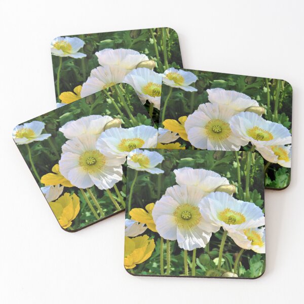 Item preview, White Floriade Flowers designed and sold by Yolanda Caporn Art.