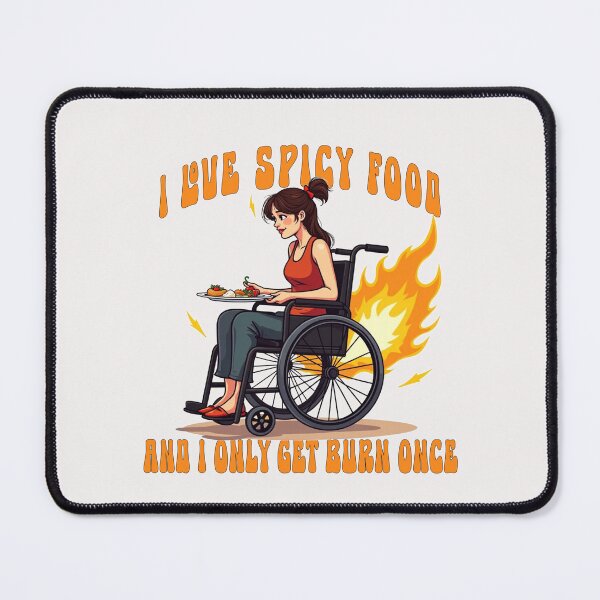 Item preview, I love spicy food and i only get burn once designed and sold by goingoncetwice.