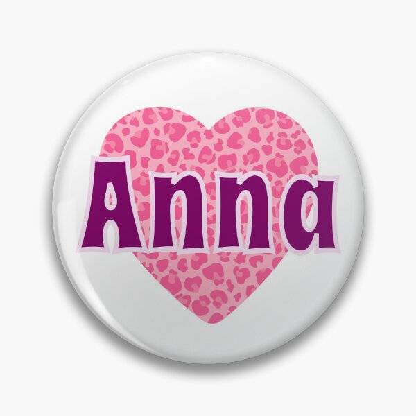 Item preview, Anna Name Pink Leopard Heart  designed and sold by Jeallan Designs.