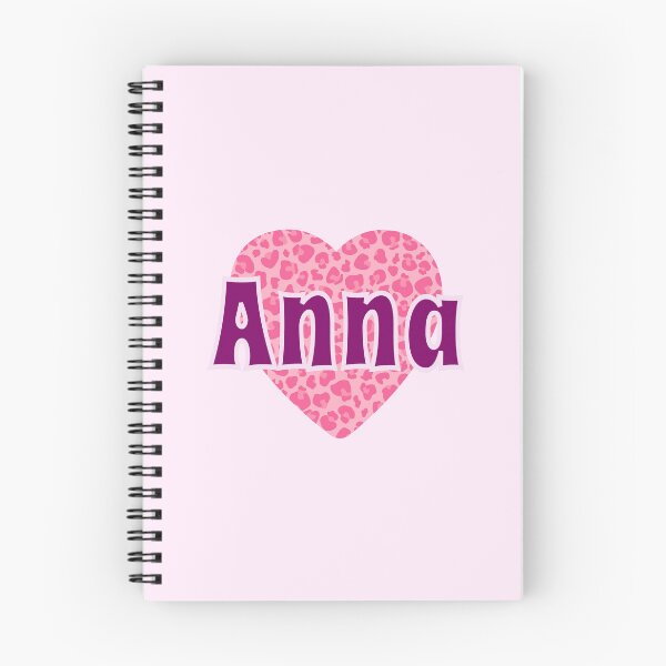 Artikelvorschau, Anna Name Rosa Leopard Herz entworfen und verkauft von Jeallan Designs.