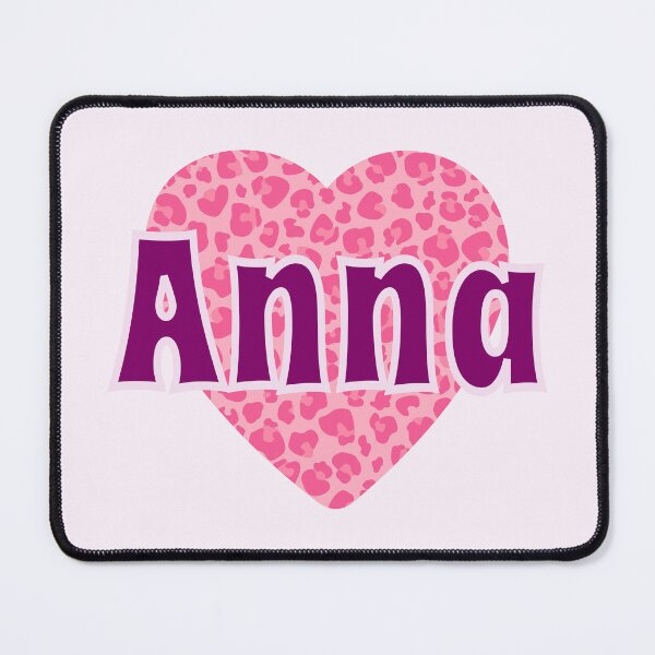 Item preview, Anna Name Pink Leopard Heart designed and sold by Jeallan Designs.