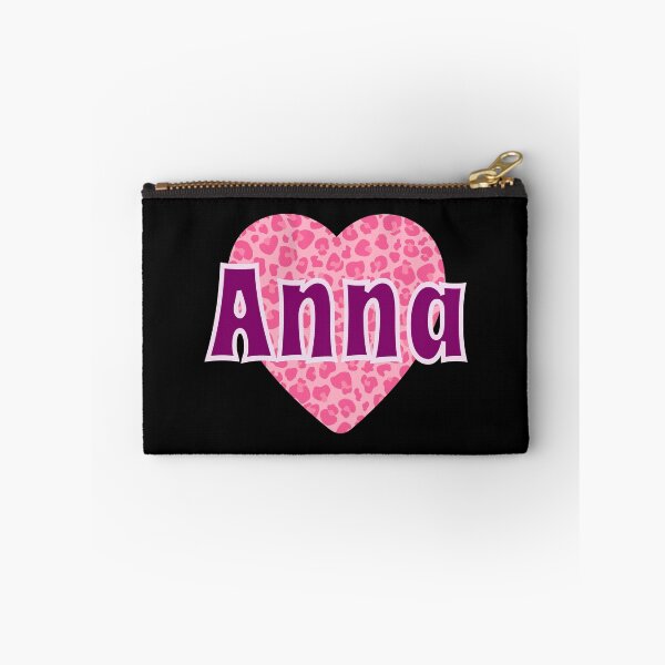Artikelvorschau, Anna Name Rosa Leopard Herz entworfen und verkauft von Jeallan Designs.