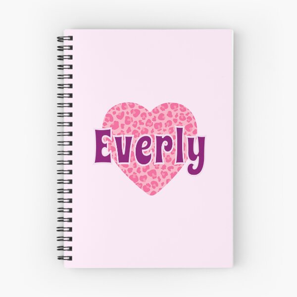 Item preview, Everly Name Pink Leopard Heart  designed and sold by Jeallan Designs.