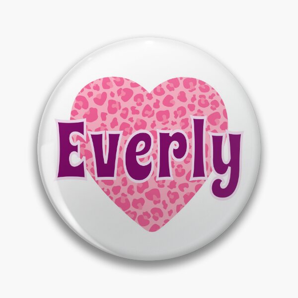 Item preview, Everly Name Pink Leopard Heart  designed and sold by Jeallan Designs.
