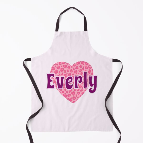 Item preview, Everly Name Pink Leopard Heart designed and sold by Jeallan Designs.