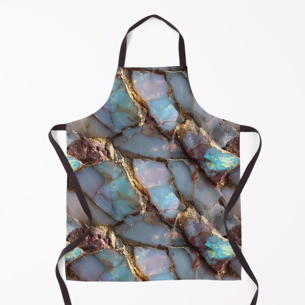 Item preview, iridescent rainbow opal gemstone in rock matrix designed and sold by EarthenEmbers.
