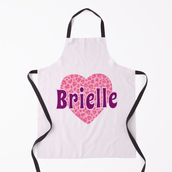 Item preview, Brielle Name Pink Leopard Heart designed and sold by Jeallan Designs.