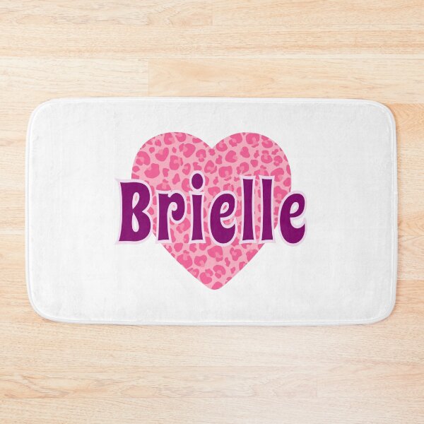 Item preview, Brielle Name Pink Leopard Heart  designed and sold by Jeallan Designs.