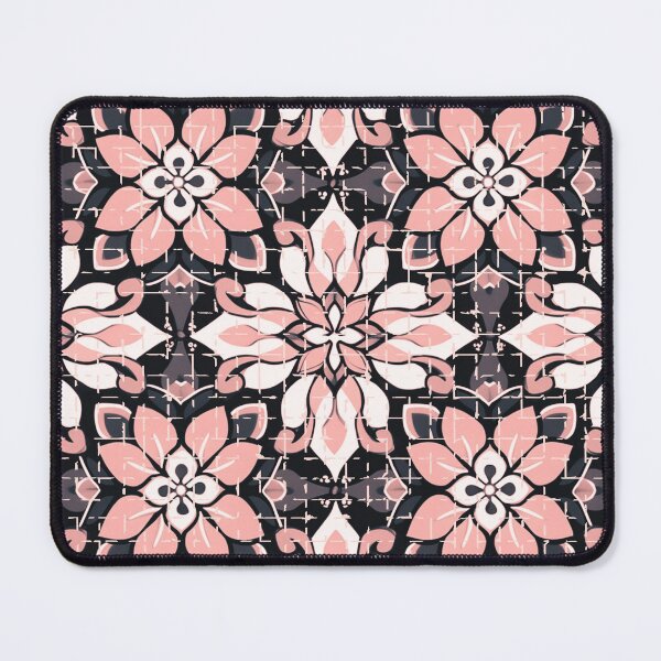 Item preview, Pink Purple White Floral Pattern Spanish Tile designed and sold by TackyTime.