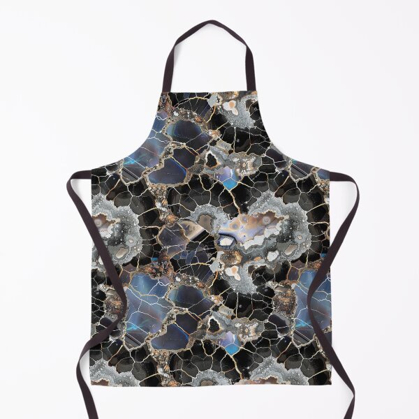 Item preview, contrasting dark and light fractured gemstone mosaic designed and sold by EarthenEmbers.
