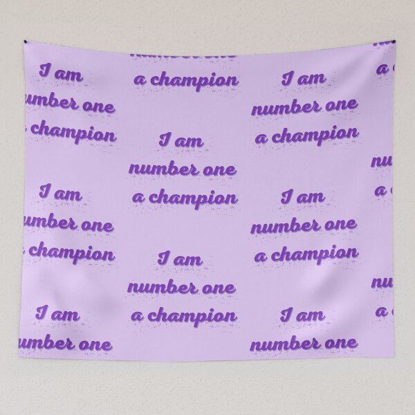 Item preview, I am number one  (purple) designed and sold by DiscoBallDesigns.