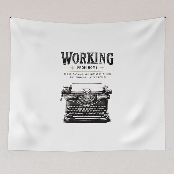 Item preview, Working From Home: Pajamas & Burnout - Funny WFH T-shirt & Mug designed and sold by Colorful-Garden.