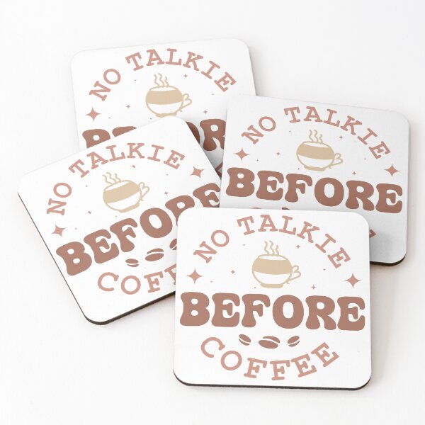Item preview, Not Talkie Before Coffee – Funny Morning Coffee Quote designed and sold by artcultreone.