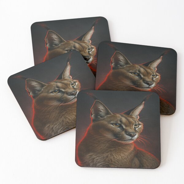 Item preview, Neon Caracal Majesty designed and sold by Enchanting Art Vista.