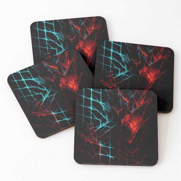 Item preview, The Lattice Fracture – Cyberpunk Glitch Shard Abstract designed and sold by Taintedstrokes.