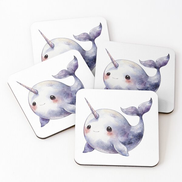 Item preview, Cute Kawaii Narwhal with Galaxy designed and sold by Anastasiia Yurevych.