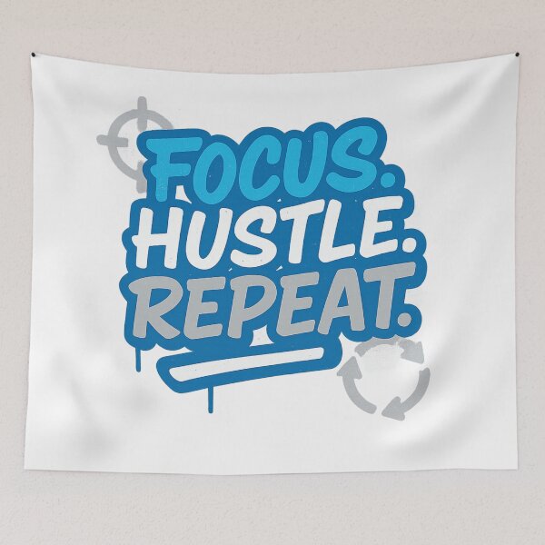 Item preview, Focus. Hustle. Repeat. designed and sold by RedHow.