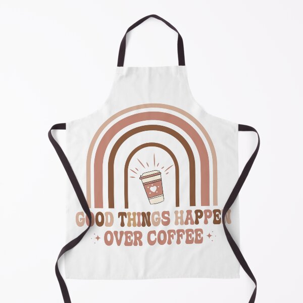 Item preview, Good Things Happen Over Coffee – Positive Coffee Lover Quote designed and sold by artcultreone.