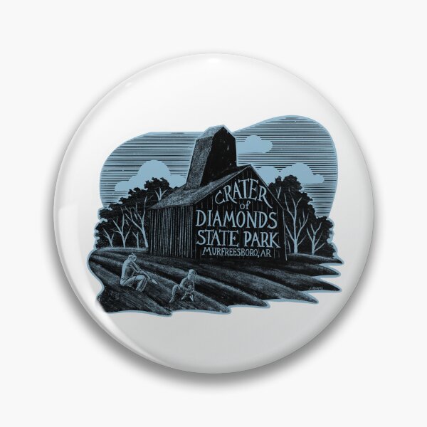 Item preview, Copy of Crater of Diamonds State Park Label designed and sold by John Morris Illustration.