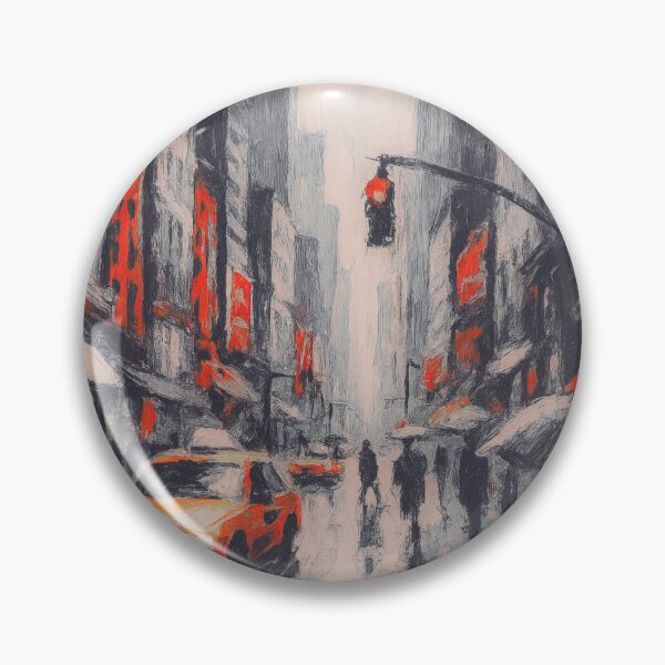 Item preview, Rainy Streets of New York designed and sold by Drawings Project.