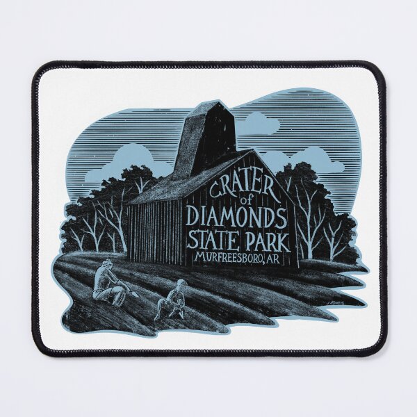 Item preview, Copy of Crater of Diamonds State Park Label designed and sold by John Morris Illustration.