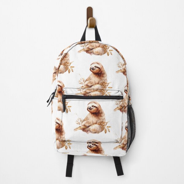Item preview, Cute Sloth Illustration with Golden Leaves designed and sold by Anastasiia Yurevych.