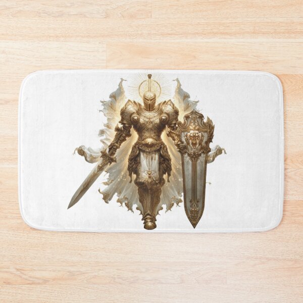 Item preview, Paladin of Light in Glowing Armor designed and sold by AlexLineArt.