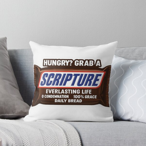 Item preview, Hungry? Grab a Scripture | Funny Christian Parody Sticker designed and sold by CoachEkong.