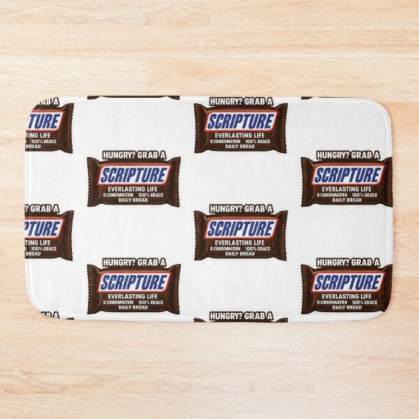 Item preview, Hungry? Grab a Scripture | Funny Christian Parody Sticker designed and sold by CoachEkong.